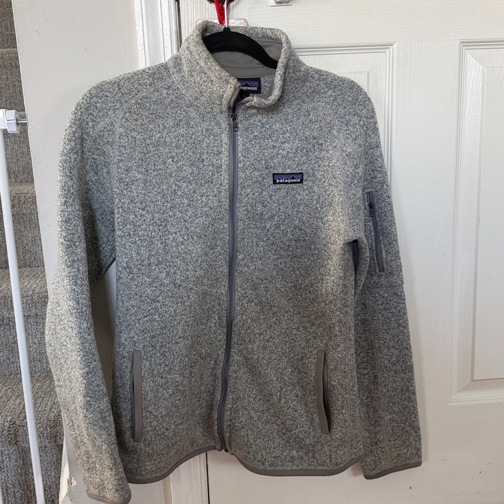 Patagonia Heather Gray Zip-Up Fleece